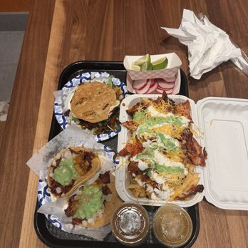 Tacos Los Gauchos - pastor fries, pastor vampiro, and pastor tacos - Tacos Near Me - Henderson, Nevada