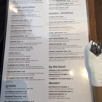 Plums Cafe - Weekend brunch menu - Breakfast & Brunch Near Me - Costa Mesa, California