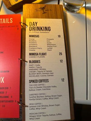 Menu photo 4 Tox Bar Carefree, AZ
