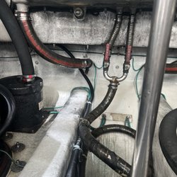 First Watch Marine - Condition of engine room after improperly secured exhaust hose blew off while underway.