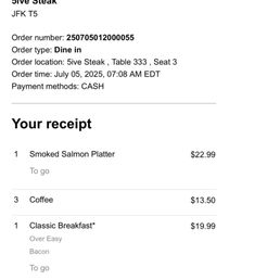 Scammed on the TIP 18% for to-go order without showing to the customer or letting customer know before charging. Scammed on the TIP 18% for to-go order without showing to the customer or letting customer know before charging.