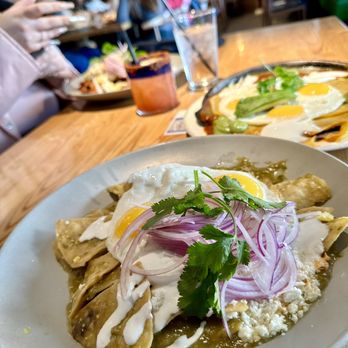 Palenque Kitchen - Verde chilaquiles - Mexican Near Me - Riverside, California