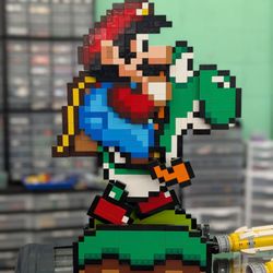 Brick by Brick Toys - Lego brick 16 but Mario and Yoshi