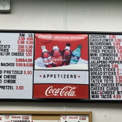 Inman's Bowling & Recreation Center - Food/Snack Counter Menu (Photo 2) 3-25-2023