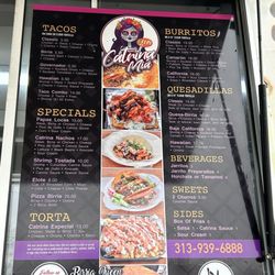 Catrina Mia - Menu