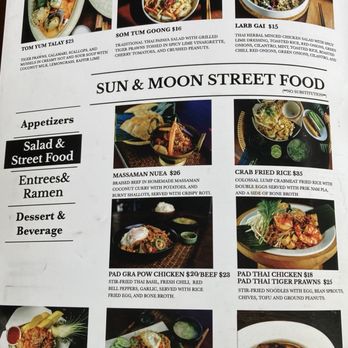 Sun and Moon - Menu - Thai Near Me - San Francisco, California Sun and Moon - Menu - Thai Near Me - San Francisco, California