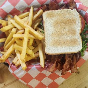 Cafe On Main - BLT with Extra Bacon - Salad Near Me - Auburn, Kentucky Cafe On Main - BLT with Extra Bacon - Salad Near Me - Auburn, Kentucky
