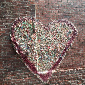 The Gum Wall - Heart shape gum wall - Local Flavor Near Me - Seattle, Washington The Gum Wall - Heart shape gum wall - Local Flavor Near Me - Seattle, Washington