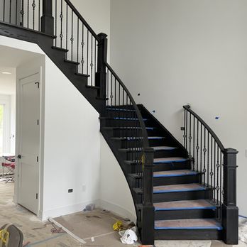 Ethos Painting & Design - Stair staining and wall painting - Painters Near Me Ethos Painting & Design - Stair staining and wall painting - Painters Near Me