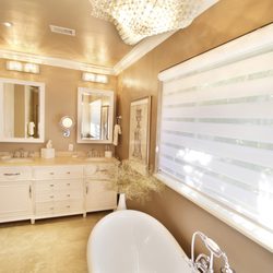 Fresh Remodel - Transitional Romantic Master Bathroom. Hollywood, FL