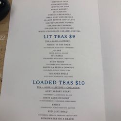 The Beacon - Partial shots of the extensive menu.