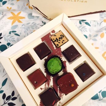 Fous Desserts - A box of chocolate, $17 - Desserts Near Me - Montreal, Quebec
