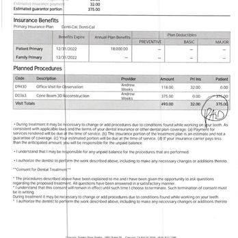 Golden State Smiles - The receipt I signed stating that I couldn't receive my scans and I don't see that statement anywhere - General Dentistry Near Me - Concord, California Golden State Smiles - The receipt I signed stating that I couldn't receive my scans and I don't see that statement anywhere - General Dentistry Near Me - Concord, California