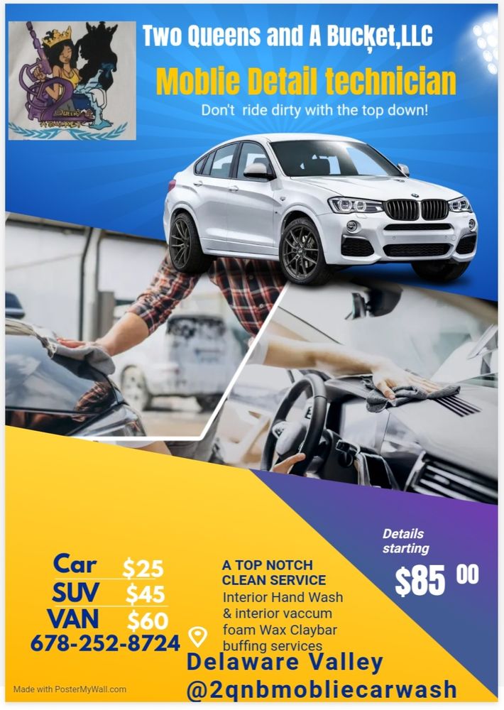 TWO QUEENS AND A BUCKET 29 Photos Wilmington, Delaware Car Wash