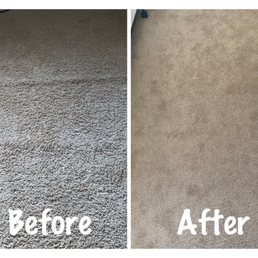 Carpet restretching. Before and after. Carpet restretching. Before and after.