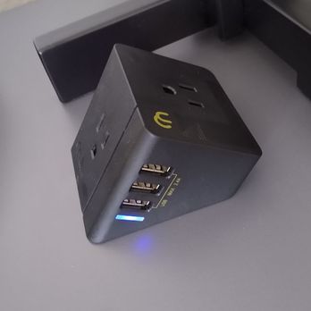 Country Inn & Suites by Radisson, Appleton, WI - USB outlet and adapter. Perfect to plugin multiple devices - Hotels Near Me - Appleton, Wisconsin