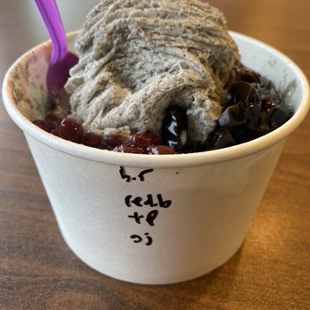 Salju Dessert - Side view and three bites later, lol - Desserts Near Me - Alhambra, California