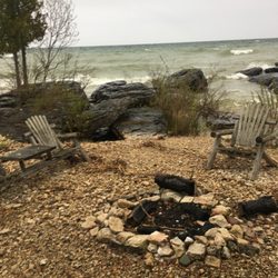 Door Passage Vacation Rentals - Fire Pit behind the house
