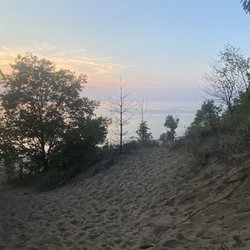 Van Buren State Park - Trail dune to beach