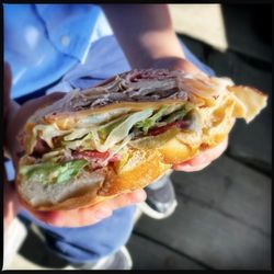 Frank’s Fresh Pickling - Trifecta combo (ham, turkey, roast beef, cheddar, pickled jalapeños, Russian dressing, lettuce, tomato)
