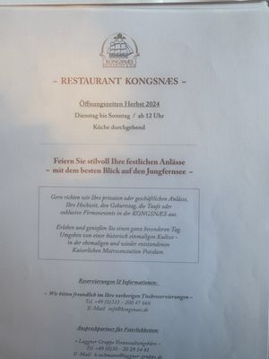 Menu photo 1 Kongsnæs Potsdam, BB