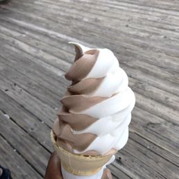 Vanilla and chocolate swirl
