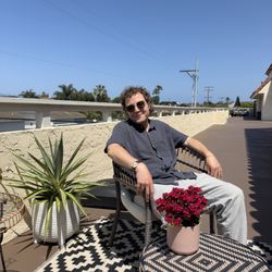 Garden Skin - Enjoying the sunshine out on the patio before our Garden Skin facial