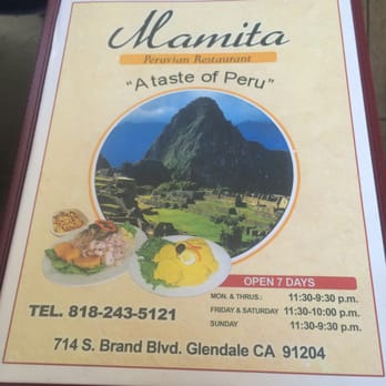 Mamita Peruvian Restaurant - Menu - Peruvian Near Me - Glendale, California Mamita Peruvian Restaurant - Menu - Peruvian Near Me - Glendale, California