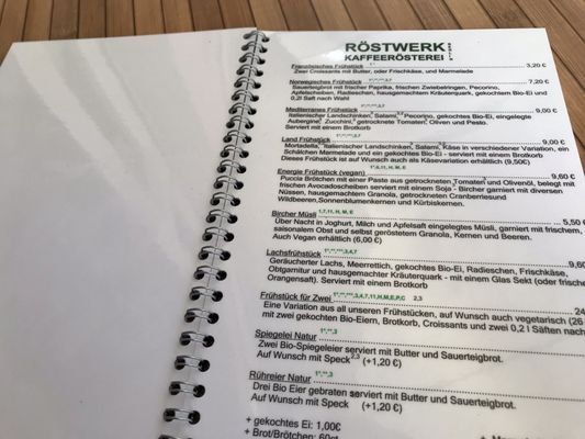 Menu photo 1 Röstwerk Kaffeerösterei Berlin, BE Menu photo 1 Röstwerk Kaffeerösterei Berlin, BE