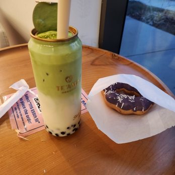Te'amo Boba Bar - Green tea dalgona. Ube mochinut. - Bubble Tea Near Me - Chicago, Illinois
