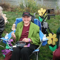 The Berkshire - Some of the residents at The Walk to End Alzheimer's event.