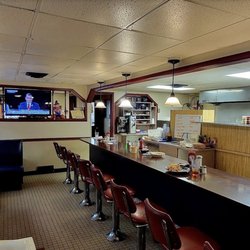 The front counter portion of the restaurant.