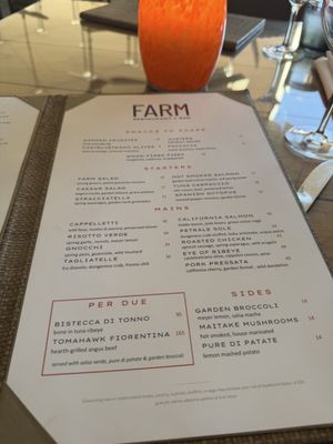 Menu photo 1 FARM at Carneros Napa, CA