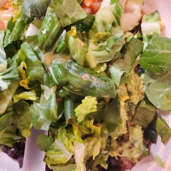 Comal Next Door - Veggie bowl with dirty lettuce - Mexican Near Me - Oakland, California