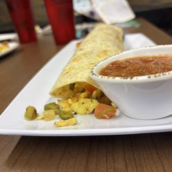 Yolk House - Crispy chicken burrito