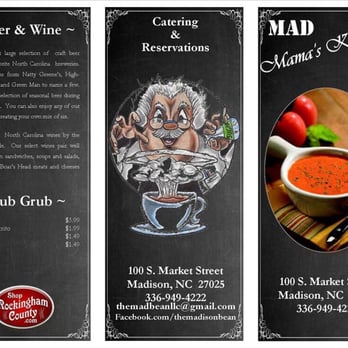 The Mad Bean - Menu - Coffee & Tea Near Me - Madison, North Carolina The Mad Bean - Menu - Coffee & Tea Near Me - Madison, North Carolina
