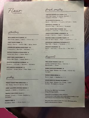 Menu photo 2 Flour Modern Pasta Bar Columbus, OH Menu photo 2 Flour Modern Pasta Bar Columbus, OH