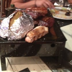 Clericó - Primera ronda de parillada con patata asada incluida