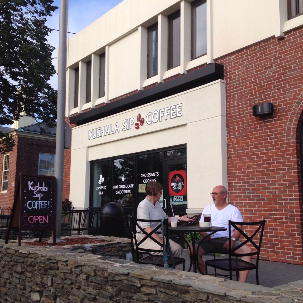 Kushala Sip Coffee House - Outdoor seating! - Coffee & Tea Near Me - Stoneham, Massachusetts