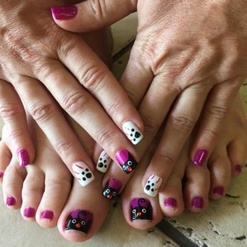 Central Nails Spa - Thanks Khara! Epic kitty cat nails for Halloween!! - Nail Salons Near Me - Lake Elsinore, California