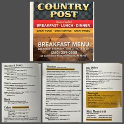 The Country Post - Breakfast served until 11 a.m.
