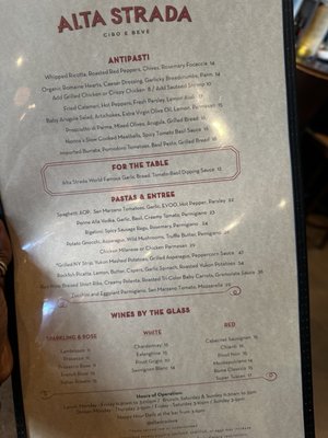 Menu photo 1 Alta Strada Fairfax, VA