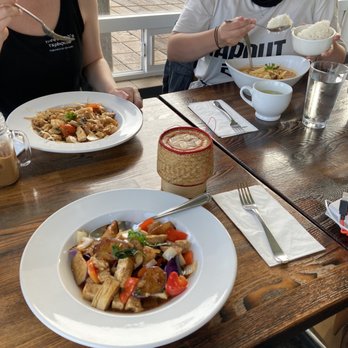Thai Port - Thai red curry, stir fried eggplant with tofu, sticky rice and pad kee mao - Thai Near Me - Newport, Oregon Thai Port - Thai red curry, stir fried eggplant with tofu, sticky rice and pad kee mao - Thai Near Me - Newport, Oregon