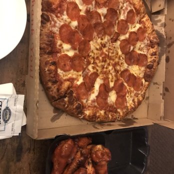 Pizza x Two - 18 bucks ain't bad. Large and 10 piece wings - Pizza Near Me - Long Beach, California