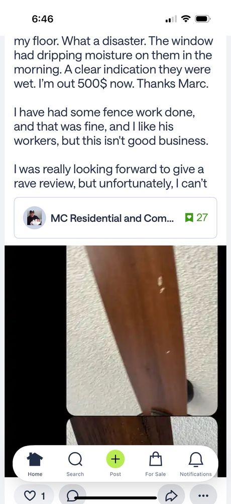Slide of MC Handyman Services