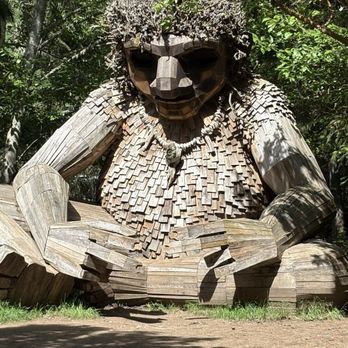 Sakai Park - Pía the peacetroll. Beautiful sculpture and very nicely built. - Parks Near Me - Bainbridge Island, Washington