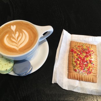Merit Coffee - Latte, macaroons and homemade pop tart. - Coffee & Tea Near Me - San Antonio, Texas Merit Coffee - Latte, macaroons and homemade pop tart. - Coffee & Tea Near Me - San Antonio, Texas