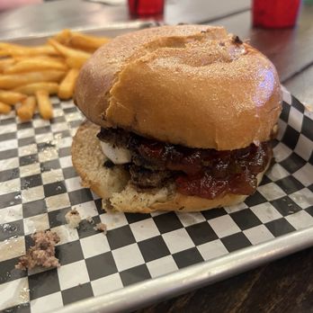 Wrecked Burgers & Brews - Something Sweet but Spicy my kids devoured the Mac and Cheese Balls before I could snap a pic! - Burgers Near Me - Lubbock, Texas