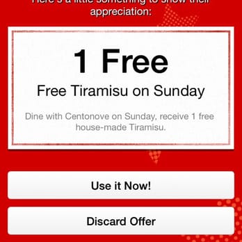 Centonove - Free Tiramisu on Sunday - Italian Near Me - Los Gatos, California