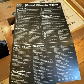 Parisi - Menu - Italian Near Me - Denver, Colorado Parisi - Menu - Italian Near Me - Denver, Colorado